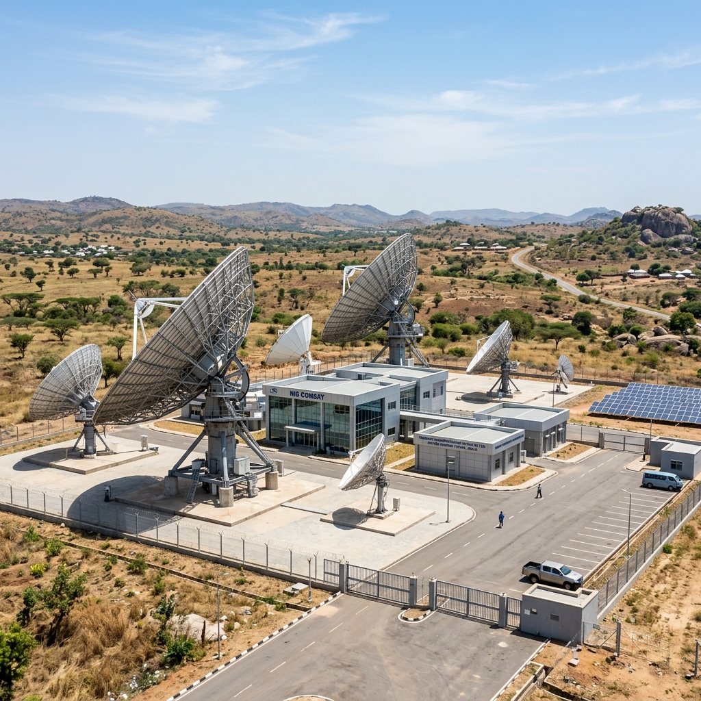 Advanced satellite ground station facility in Savannah